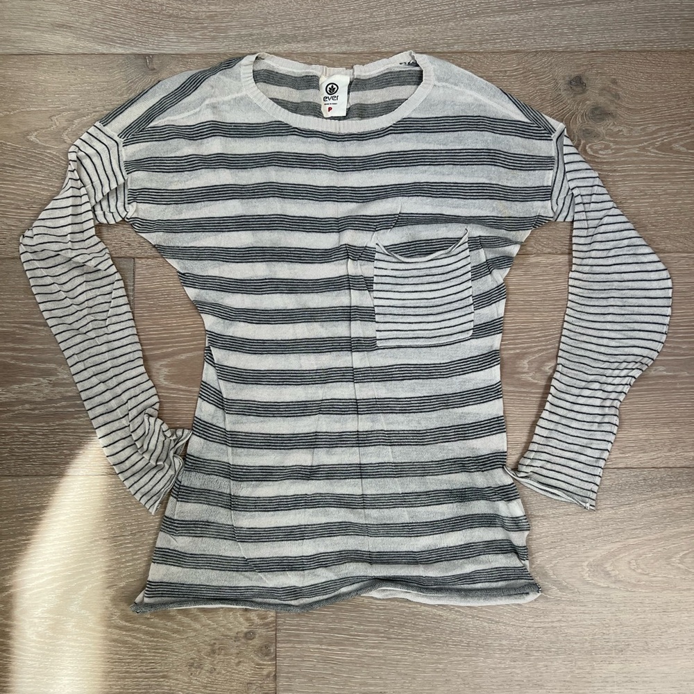 Ever Lightweight Striped Top